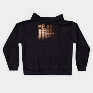 Melanin Definition, Black History, Black lives Matter Kids Hoodie